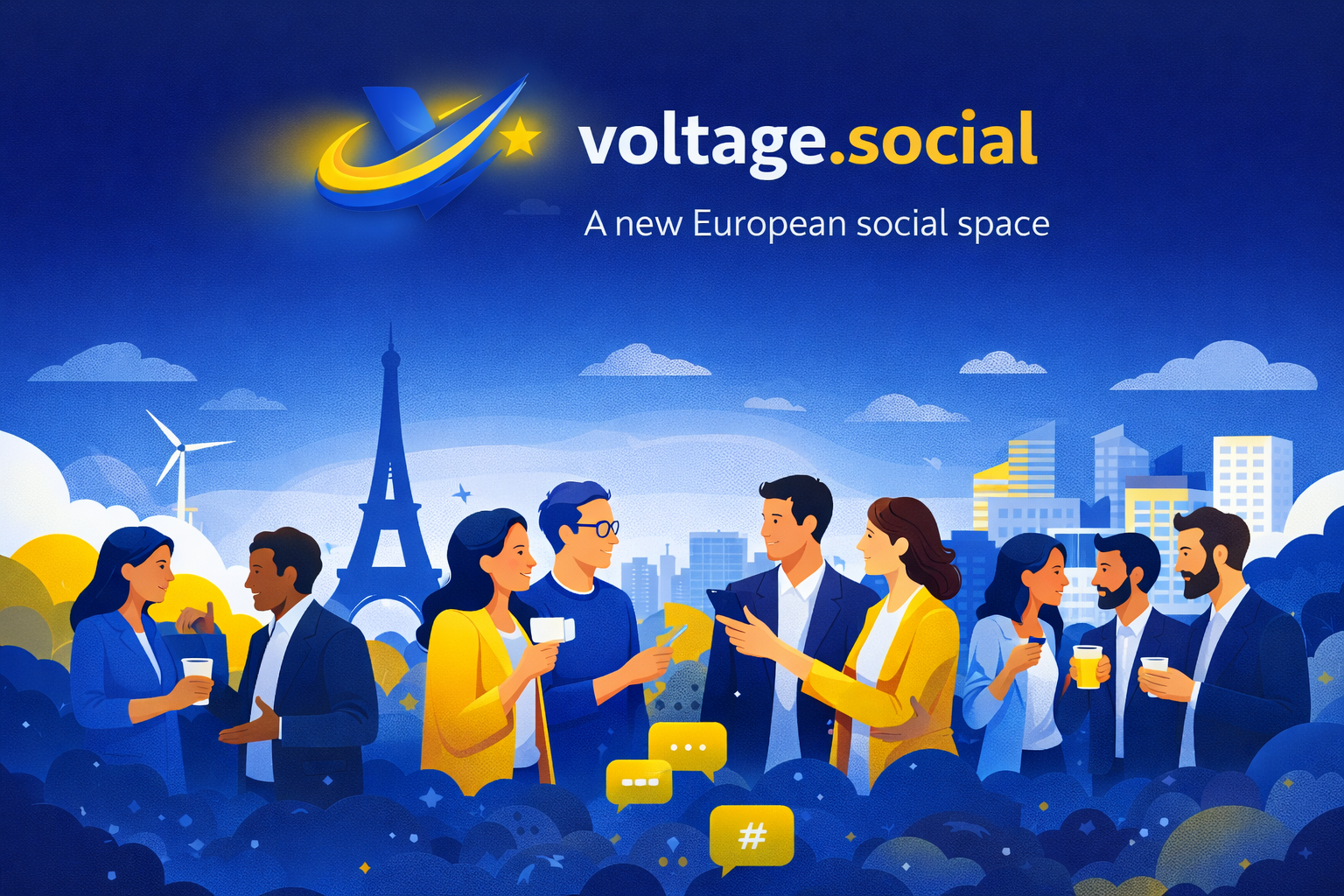 People across Europe having meaningful conversations